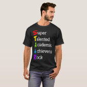 STAAR Super Talented Academic Achievers Rock Test  T-shirt (Voorkant volledig)