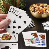 Staart harem pokerkaarten (Insitu)