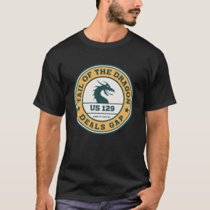 Staart van de Dragon Deals Gap Motorcycle road tri T-shirt