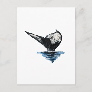 Staart van een walvis briefkaart