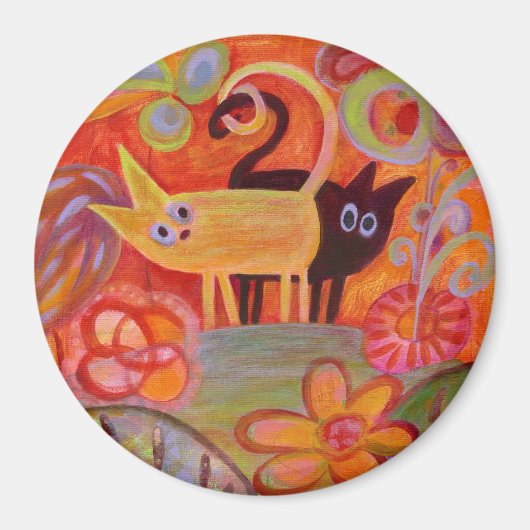 Staarten en katten magneet (Voorkant)