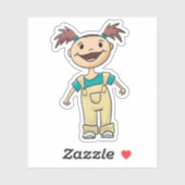 Staarten en overalls sticker (Vel)