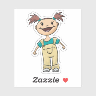 Staarten en overalls sticker