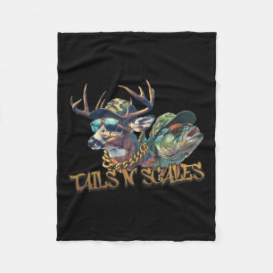 Staarten N Schalen Grappig Jagen Vader Dag Liefde Fleece Deken