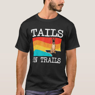 Staarten op de sporen van de Belgische Malinoi Dog T-shirt