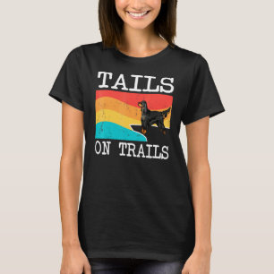 Staarten op sporen Gordon Setter Dog T-shirt