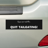 staartoestellen bumpersticker (Op auto)