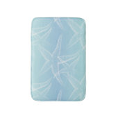 Staartvis Aqua Blue Beach Bath Mat (Voorkant Verticaal)