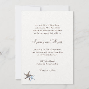 Staartvis Couple Felt White Coastal Wedding Kaart