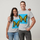Staartvlinder (levendig) - Licht Basic T-shirt voo (Unisex)