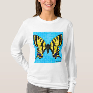 Staartvlinder (wit) - Dames Lange Mouwen Shirt