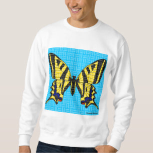 Staartvlinder (wit) - Heren sweatshirt