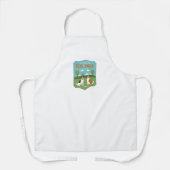 staartwuivende stijl schort (Voorkant)