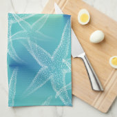 Staarvis Aqua Blue Beach Kitchen Towelen Theedoek (Quarter Fold)
