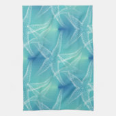 Staarvis Aqua Blue Beach Kitchen Towelen Theedoek (Verticaal)