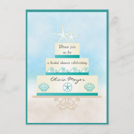 Staarvis Wedding Cake Bridal Shower Invitations Kaart