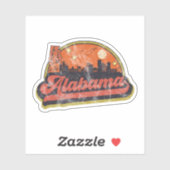 Staat Alabama Sticker (Vel)