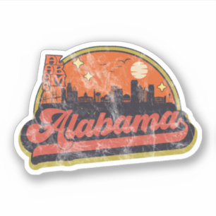 Staat Alabama Sticker