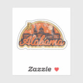 Staat Alabama Sticker (Vel)