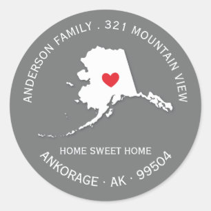 Staat ALASKA Nieuwe sticker van label voor thuis