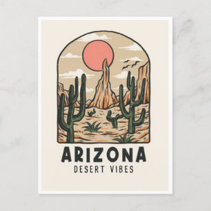  staat Arizona Cactus woestijn vibes Amerika Briefkaart