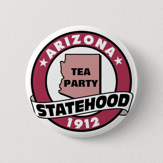 STAAT ARIZONA TEA PARTITY RONDE BUTTON 5,7 CM (Voorkant)