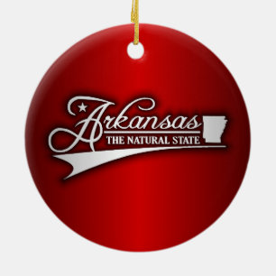 Staat Arkansas Keramisch Ornament