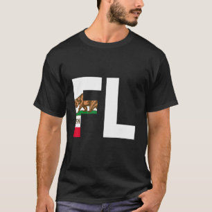 Staat Californië Flag Florida FL Cities and Sta T-shirt