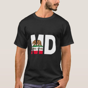 Staat Californië Flag Maryland MD Cities and St. T-shirt