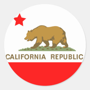 Staat Californië Ronde Sticker