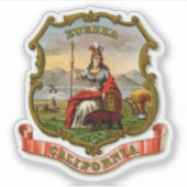  staat Californië Sticker (Voorkant)