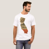 Staat Californië T-shirt (Voorkant volledig)