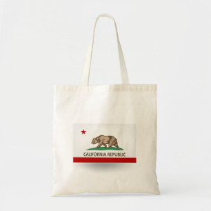 Staat Californische vlag Canvas tas