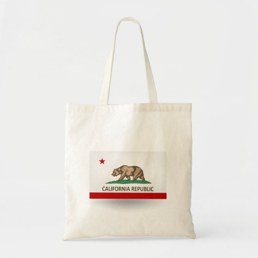 Staat Californische vlag Canvas tas (Voorkant)