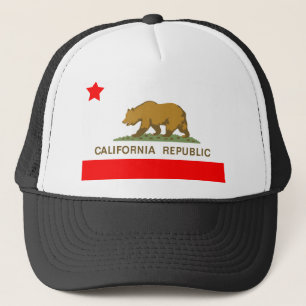 Staat Californische vlag Trucker Pet