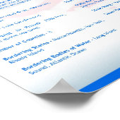 Staat Connecticut, CT-Posters Poster (Hoek)