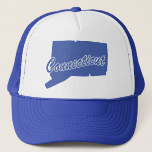 Staat Connecticut Vorm Trucker Hoed Pet