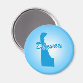 Staat Delaware Magnet Magneet (Voorkant / Achterkant)
