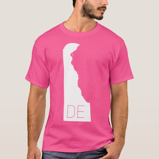 STAAT DELAWARE met CODE Actief T-shirt (Voorkant)
