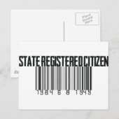Staat geregistreerd briefkaart (Voorkant / Achterkant)