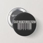 Staat geregistreerd staatsburger ronde button 5,7 cm (Voorkant /achterkant)