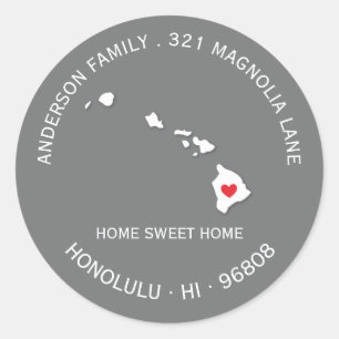 Staat HAWAII Nieuwe sticker van label voor thuis