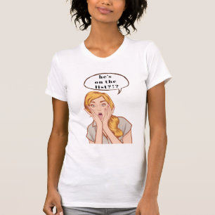 Staat hij op de lijst?! t-shirt