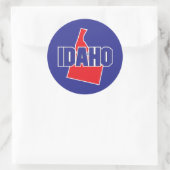 Staat Idaho Ronde Sticker (Tas)