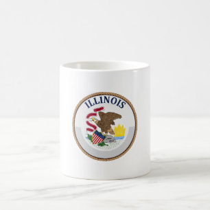 Staat Illinois Flag Seal Koffiemok