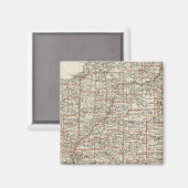 Staat Illinois Magneet (Voorkant / Achterkant)