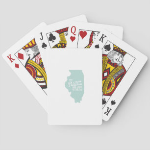 Staat Illinois State Nickname Prairie Speelkaarten