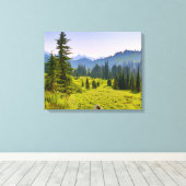 Staat in de berg- en bosbouw in Washington Canvas Afdruk (Insitu (Houten vloer))