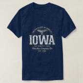 staat Iowa Retro T-shirt (Design voorkant)