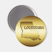 STAAT LOUISIANA GOLD MEDALLION MAGNEET (Voorkant / Achterkant)